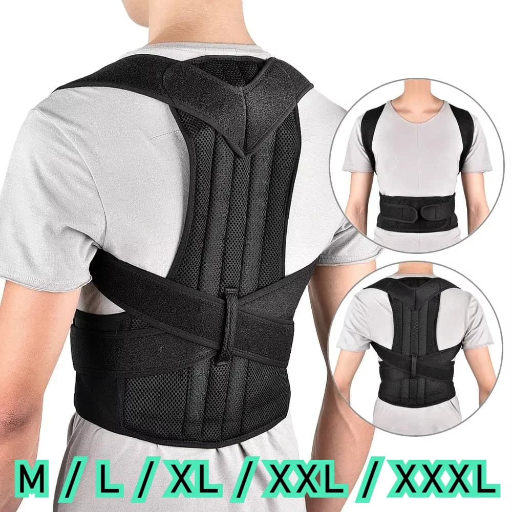 Belt Reinforced Lumbar Column Posture Corrector Vest Support Belt for Adjustable Back Shoulder Brace Spine Brace Trainer