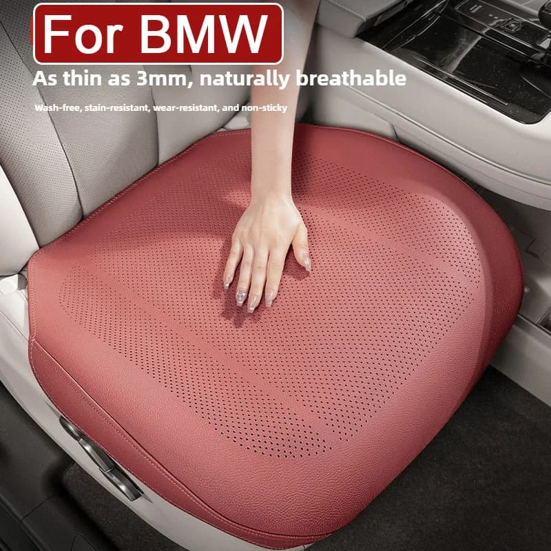 Soft Leather Car Seat Covers Breathable Protective cushion for BMW X1 X3 G01 G08 F25 X5 E53 E70 F15 G05 3 5 Series X4 X6 X7