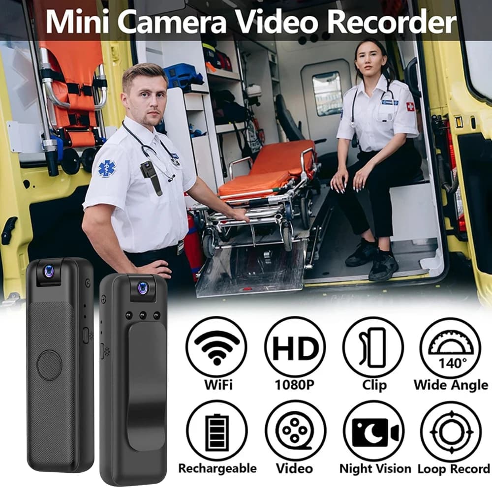 Mini fotocamera 1080P HD Pen Registratore portatile Sport all'aria aperta Fotografia Penna Telecamera per visione notturna Supporto per fotocamera rotante 180 128G