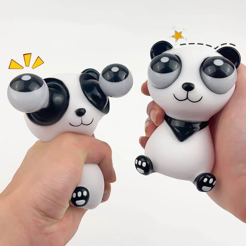 Simpatico occhio popping Panda Squishy Fidget Toys Animali Palline antistress Decompressione sensoriale Spremere per bambini adulti Regalo di festa