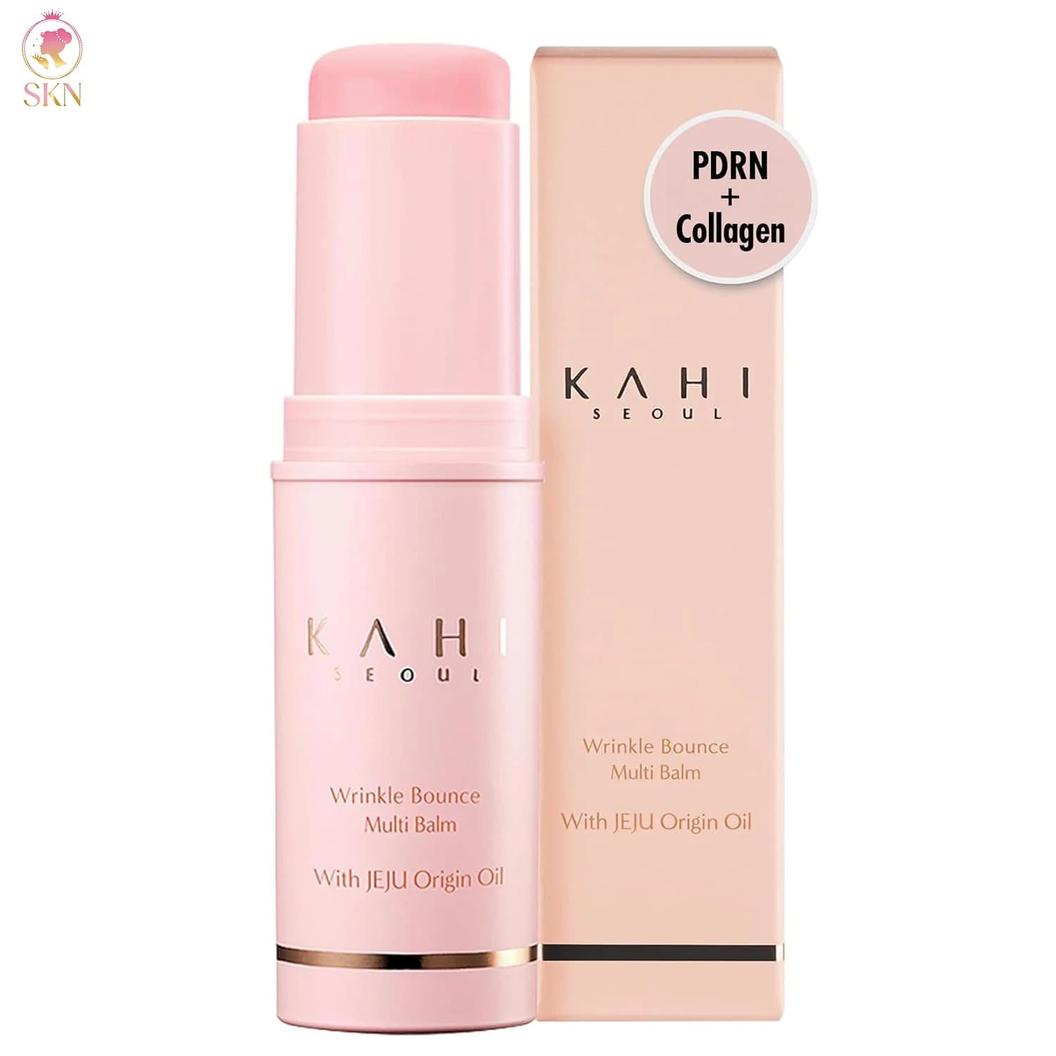 KAHI Wrinkle Bounce Multi Balm Stick Collagen: All-in-One Korean Anti-wrinkle Stick, Hydrating Lip Balm and Eyes Twist Cream