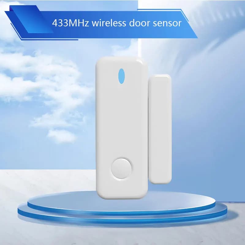 Mini sensore di allarme per porte e finestre 433 MHz Sensore per porte intelligente wireless Allarme di sicurezza Accessori host Promemoria porta aperta
