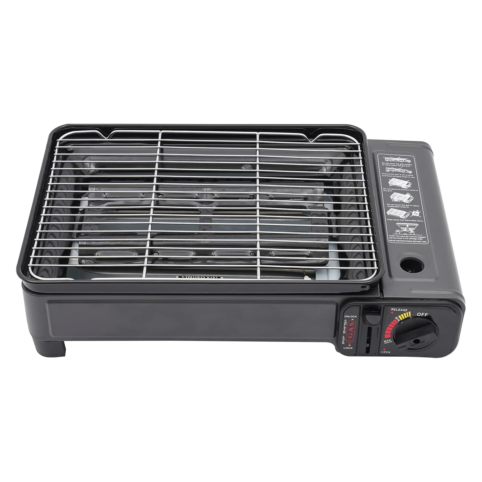 Portable camping grill Gas cooker Barbecue grill with camping storage box Travel Trekking Travel accessories Travel accessories 43 * 28.5 * 11.5 cm