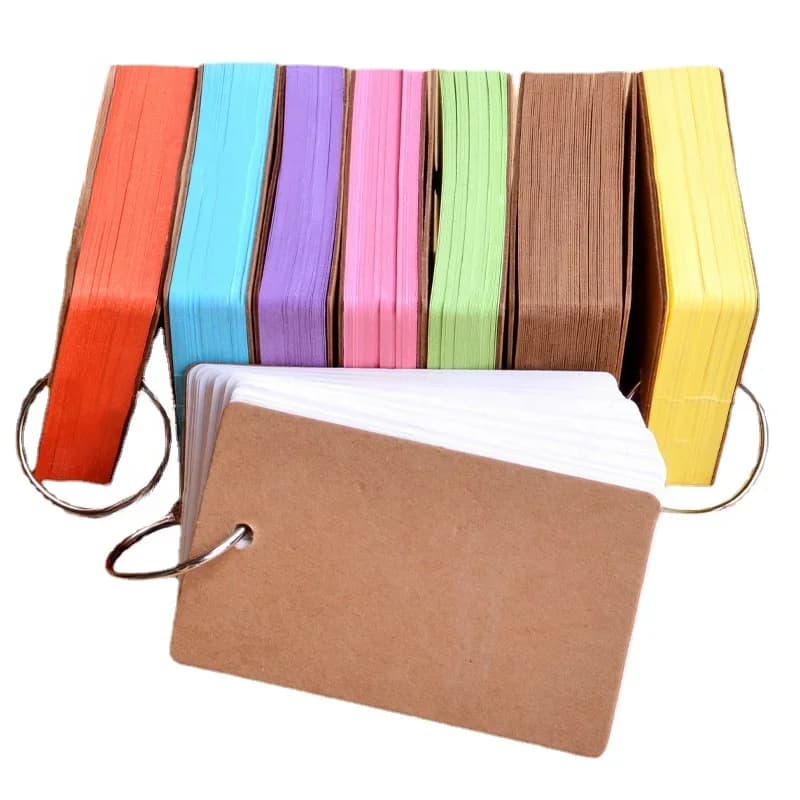 50 fogli/pz Mini blocco note vuoto portatile singolo in metallo raccoglitore a fogli mobili anello nota adesiva memo pad forniture per notebook stazionario