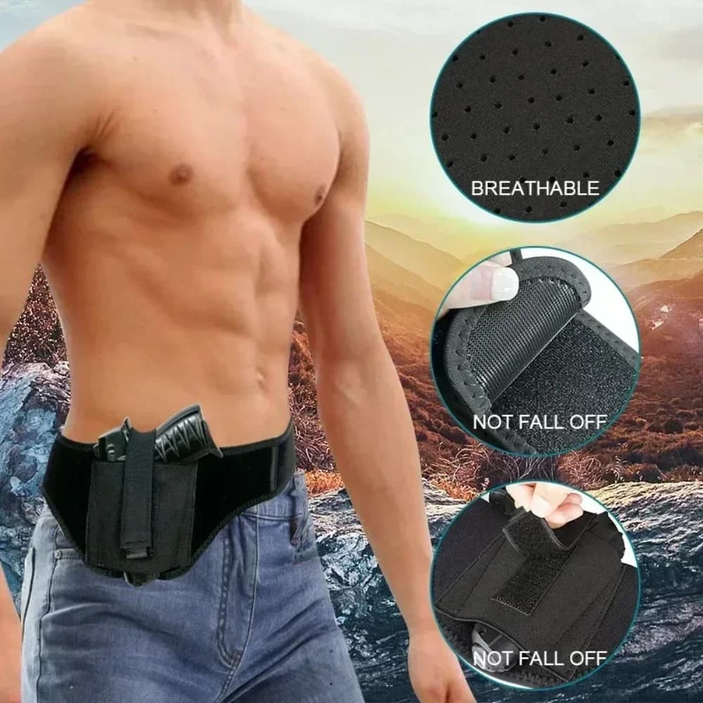 1PC Multifunctional Hidden Lining Gun for Lifetime Transport Universal Belt Gun for Tactical Equipment