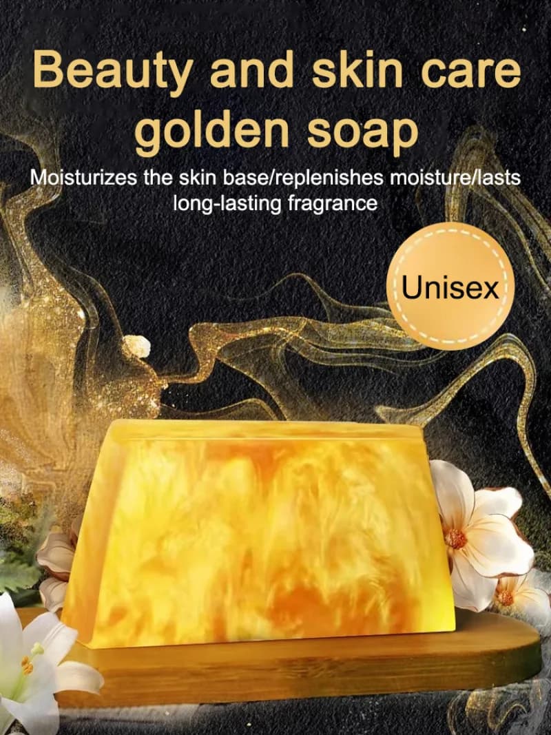 Aminoacido Profumo fatto a mano Oro Sapone all'olio essenziale Anti-acaro Controllo del petrolio Fragranza Sapone per la cura del corpo Sapone sbiancante Bagliore Idratante