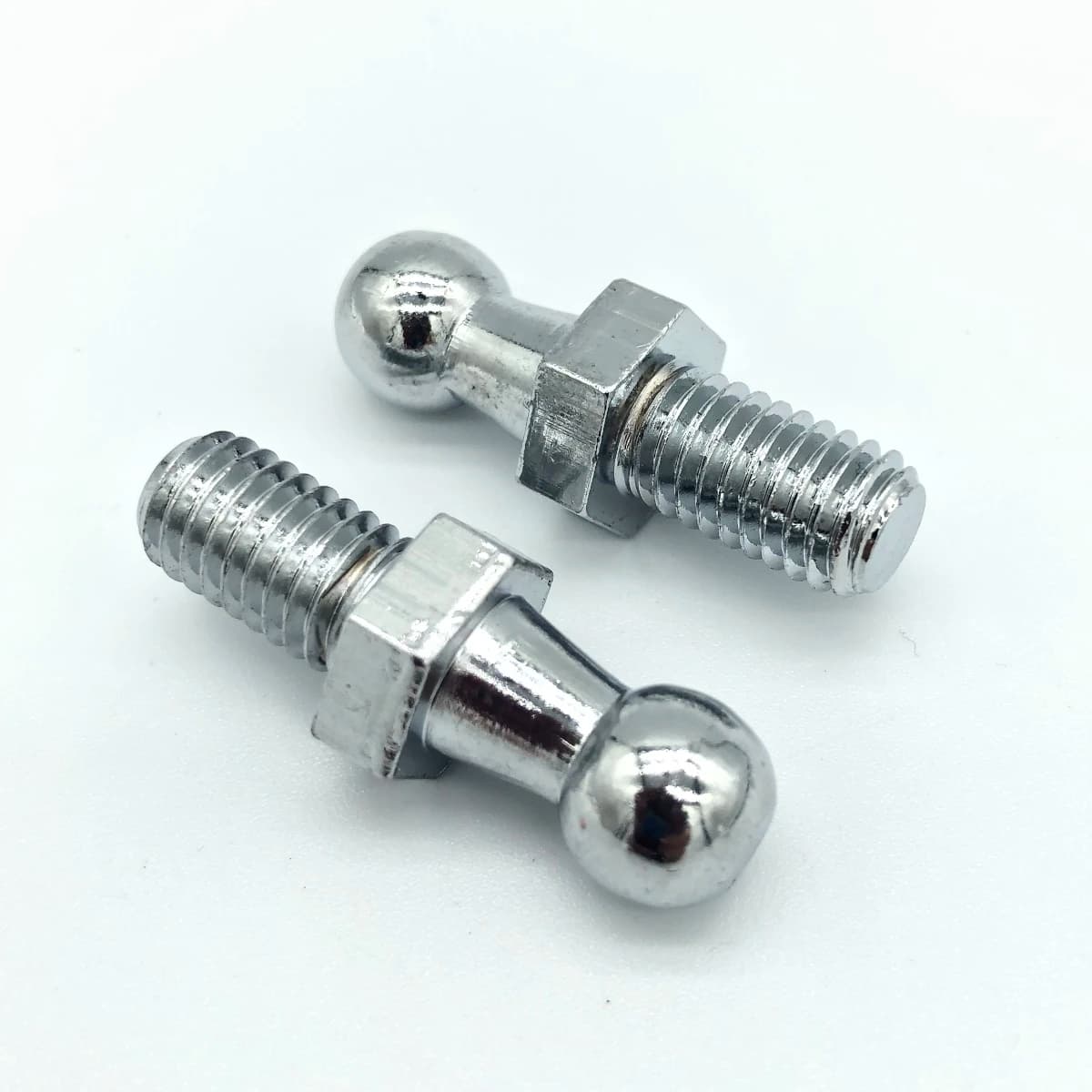2x 10mm M8 M6 Universal Boot Bonnet Gas Strut End Fitting Connector Ball Screw Bolt Pin Joint Valve for Spring Lift Supports