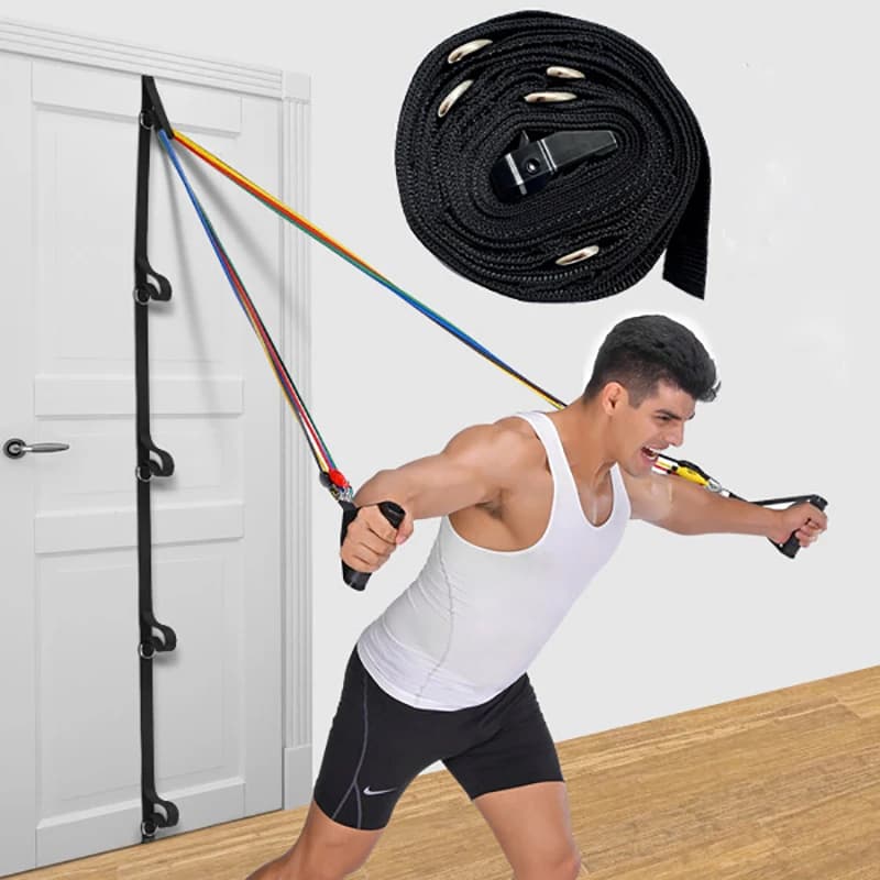 Multifunctional Home Fitness Equipment Elastic Door Corda Pull Belt Installation without holes Portable Exercise Equipment