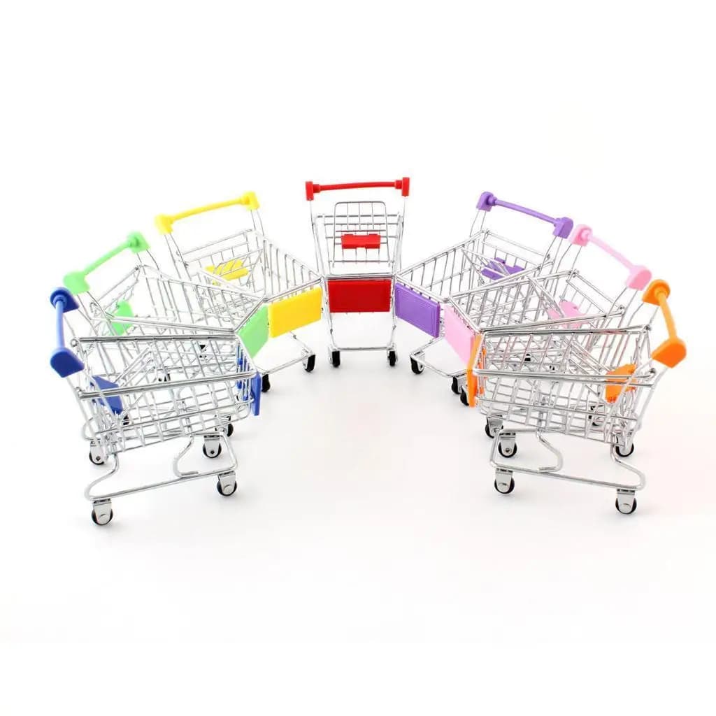 Carrello Giocattolo in Metallo, Mini Carrello Creativo per Conservare Penne, Giocattolo Educativo per Passeggino e Decorazione Ufficio
