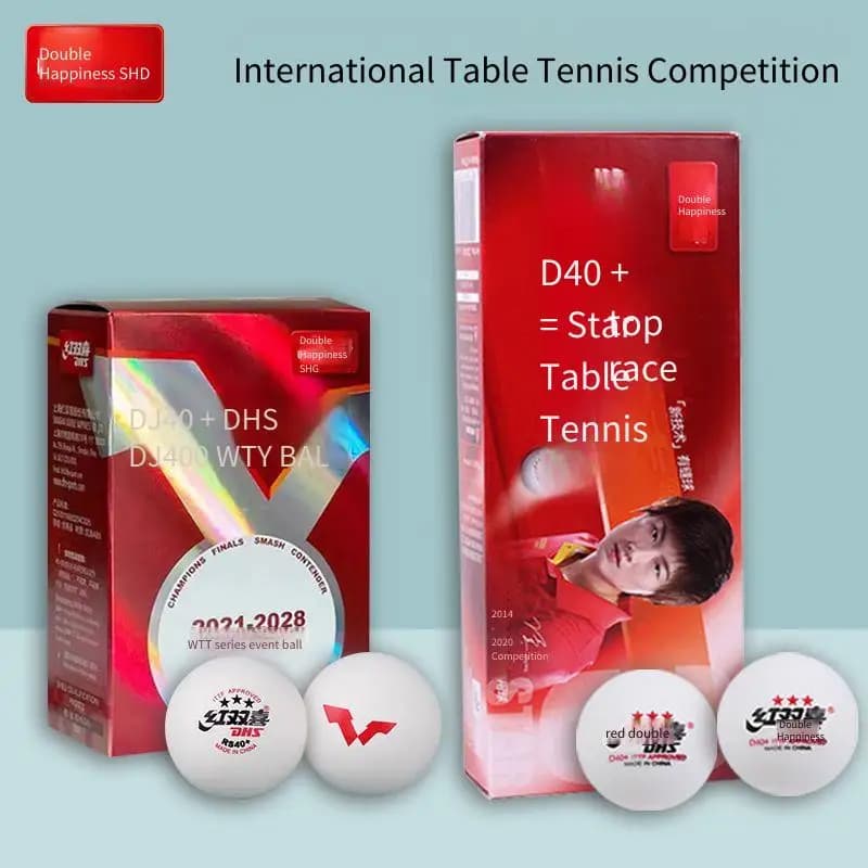 Palline da ping pong Hongshuangxi 3 stelle di alta qualità 40+ Tokyo per allenamento e competizioni di tennis tavolo