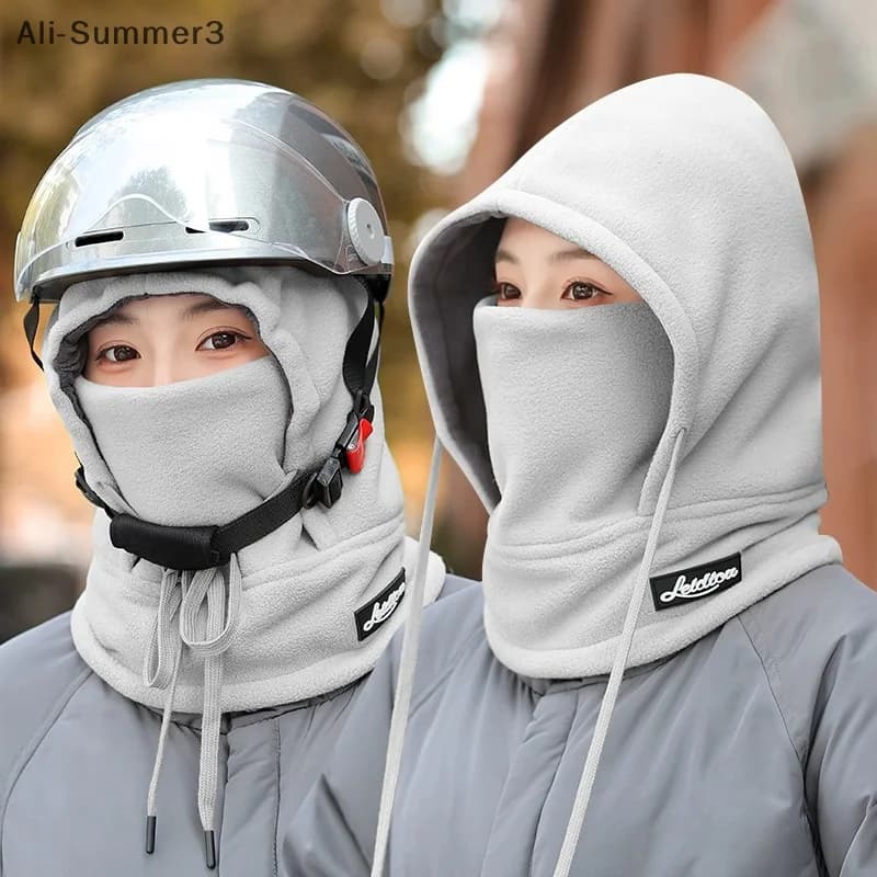 Nuovo inverno maschera a pieno facciale in pile passamontagna da sci scaldacollo cappuccio uomo donna sport alpinismo berretto da ciclismo cappello antivento