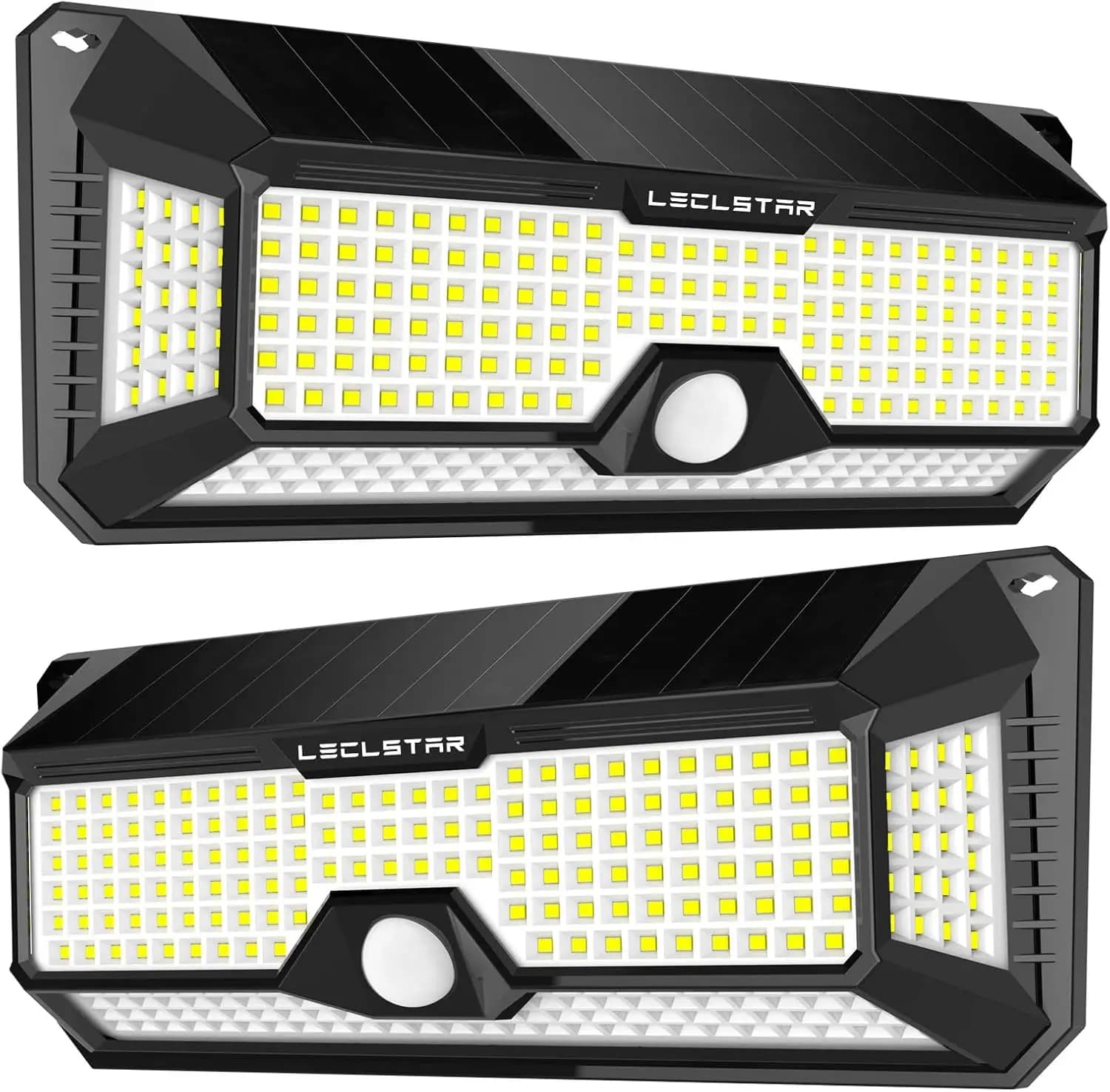 Lampada Solare da Parete per Esterni con 268 LED, Luci di Sicurezza a 3 Modalità, Sensore di Movimento, Impermeabile, per Decorazione di Giardini, Cortili e Sentieri