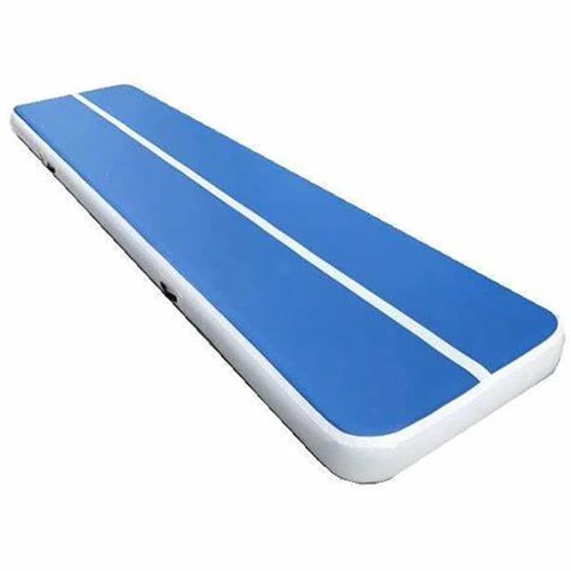 Tappetino da ginnastica gonfiabile Tappetino da ginnastica con pista d'aria da 3 m di lunghezza con pompa ad aria per allenamento in palestra a casa, yoga, acqua, cheerleader