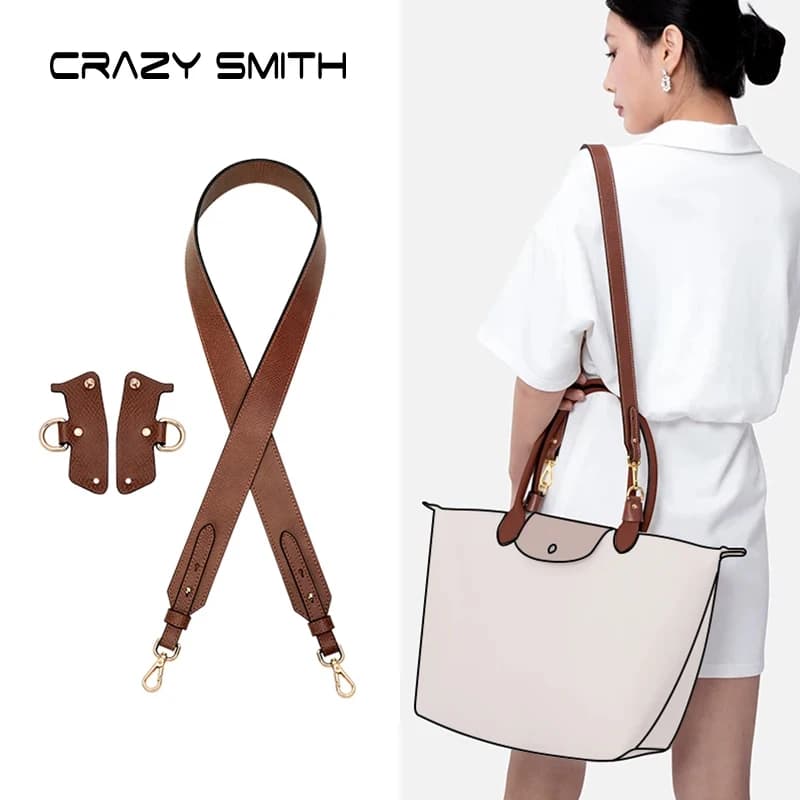 CRAZYSMITH Accessories for bag straps for longchamp tote L, accessories for bag change shoulder strap for crossbody conversion kit