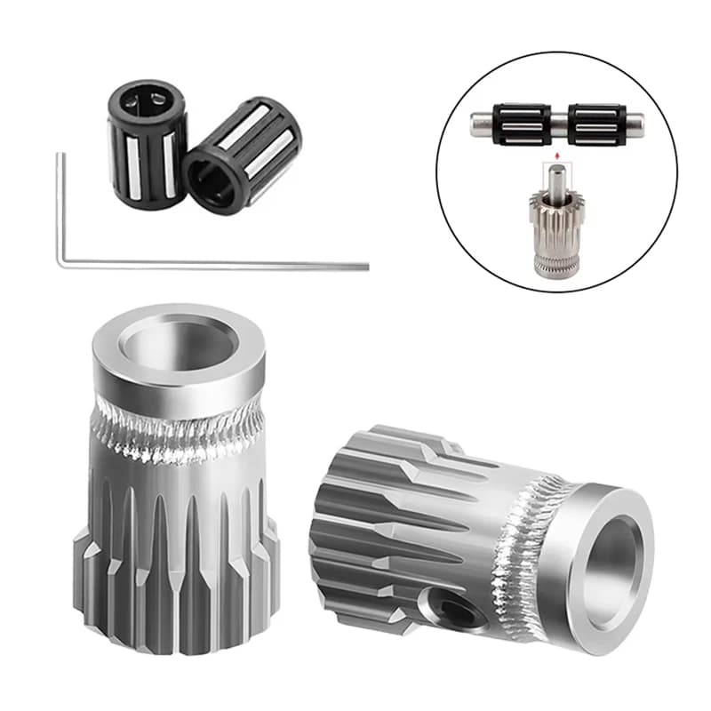 1Set Kit ingranaggi a doppia trasmissione temprati per estrusore Bowden Direct 1.75mm per Ender 3 CR10 MK8 Accessori per stampanti 3D Velocità 3:1