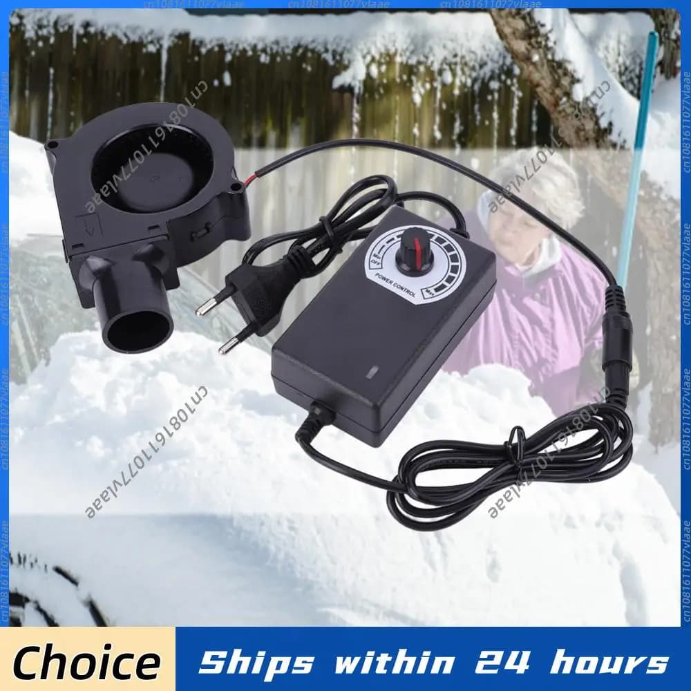 6000 RPM BBQ Fan with Variable Speed Regulator, 12V DC Fan for Barbecue, Camping Stoves and Kitchen