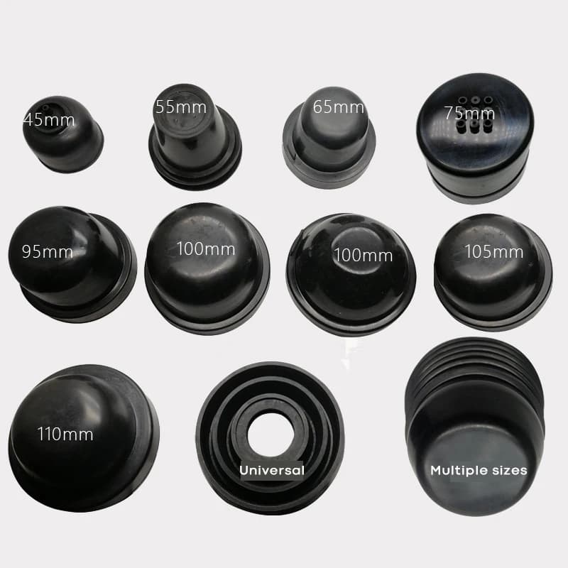 ASLENT 1 pz Auto LED Faro Copertura Antipolvere Impermeabile HID lampada allo xeno Sigillante In Gomma Tappo di Copertura Faro 70mm 80mm 90mm 100mm 105mm