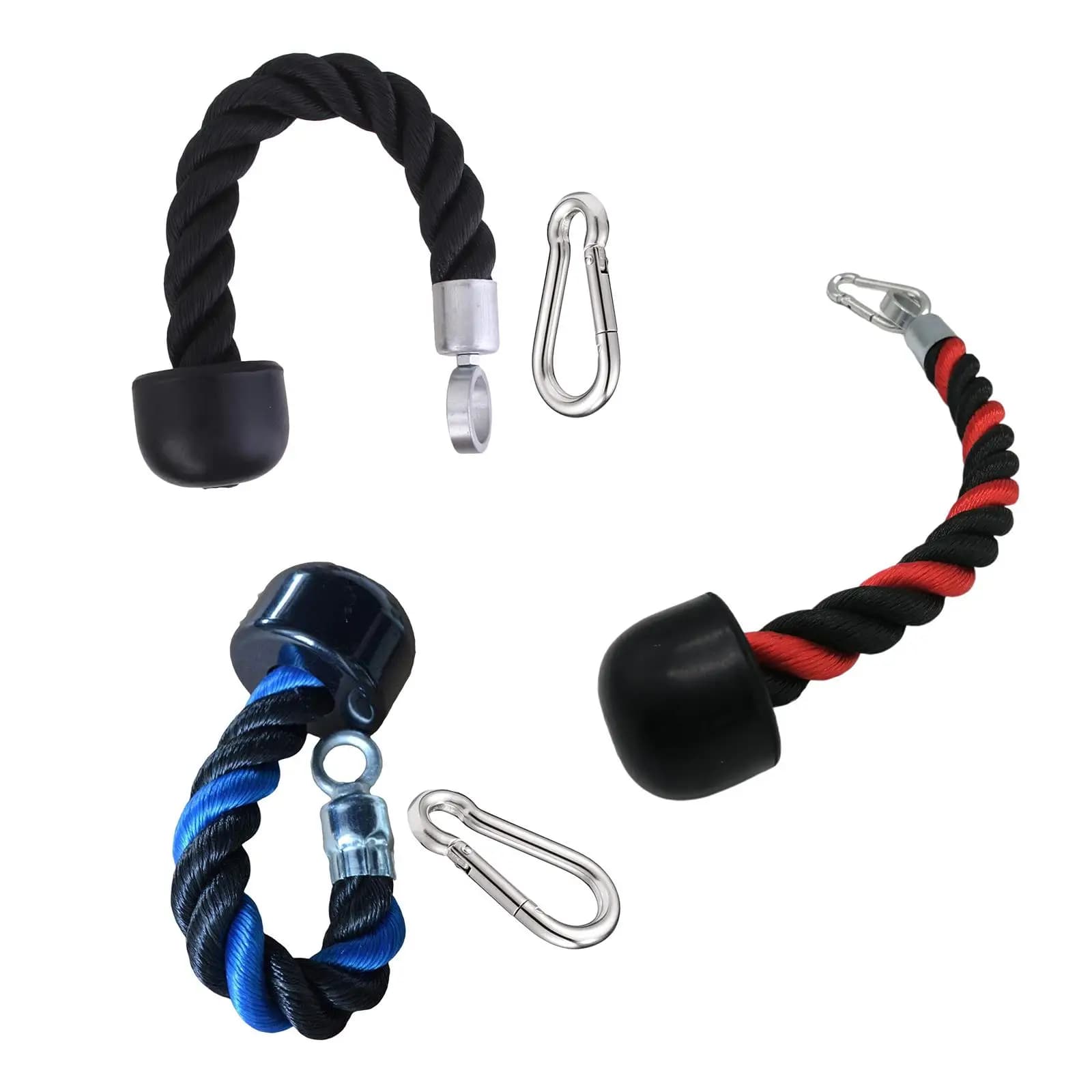 Connection for pulley cable with single handle for rope for triceps, pull down LAT handle accessories