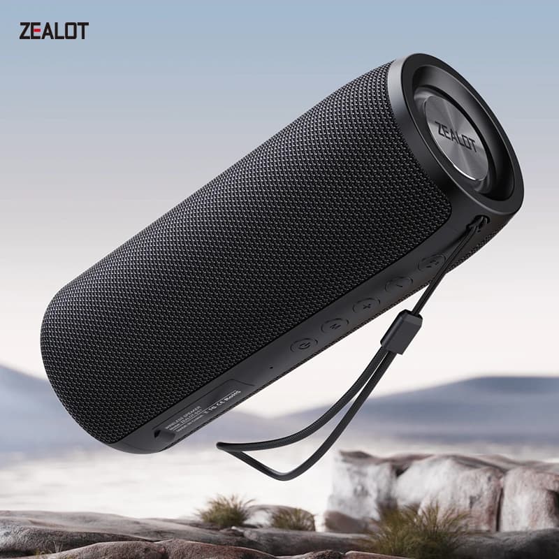 ZEALOT-S51 Potente altoparlante Bluetooth Altoparlanti wireless per bassi Subwoofer Scatola audio impermeabile Supporto TF, TWS, Chiavetta USB