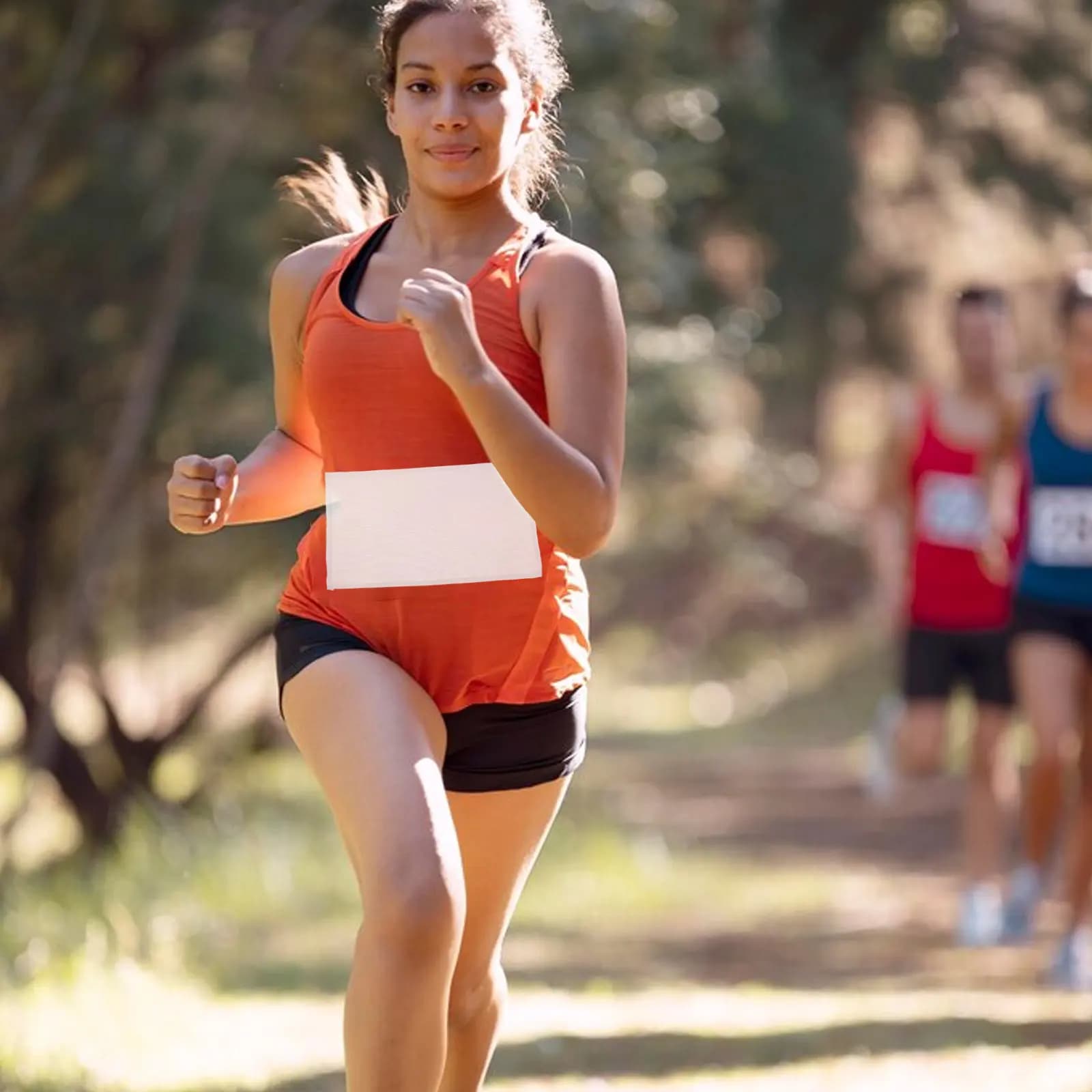 10 Pezzi Pettorali da Gara Vuoti Riutilizzabili con Fascia Portanumero per Corsa, Maratona e Competizioni Sportive