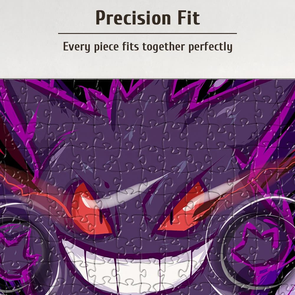 Puzzle in legno Pokemon Gengar da 108/200/300/500/1000 pezzi, regalo antistress per fan adulti, alta qualità