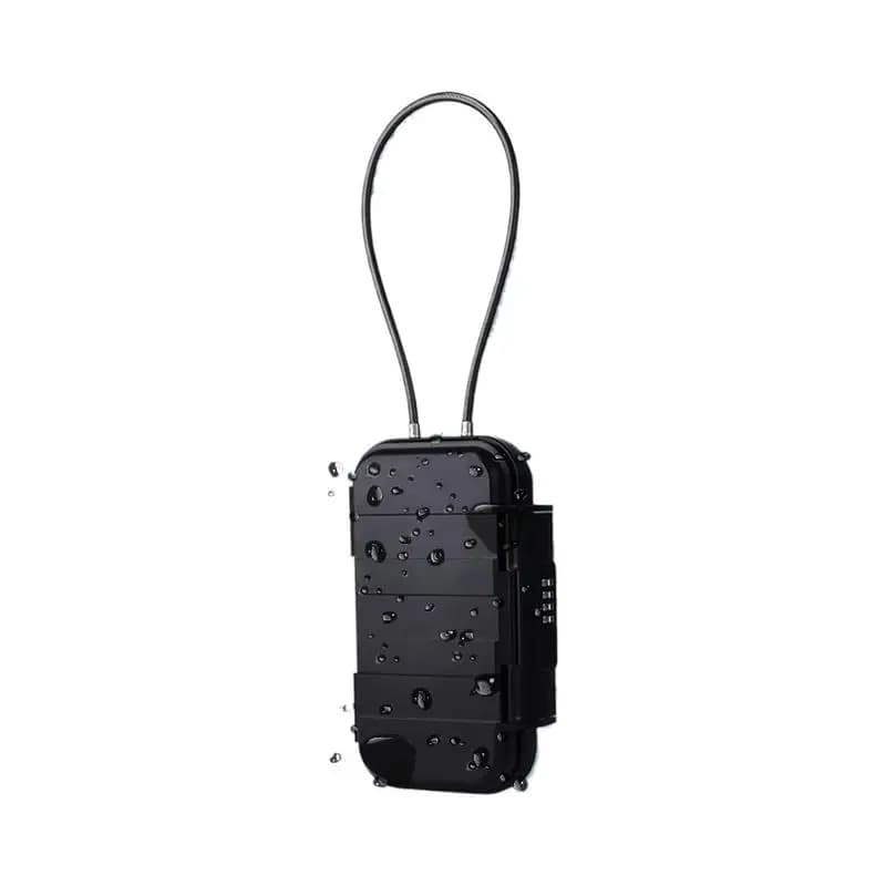 Cassette di sicurezza da viaggio per articoli personali Custodia di sicurezza portatile con password a quattro cifre Catena staccabile resistente all'acqua Antifurto