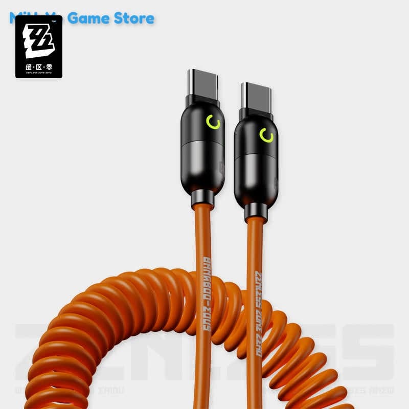 ZZZ Data Cable Authentic Bangboo Zenless Zone Zero Original Theme Series Official Cable Fast Refill Data Spring Birthday Gifts