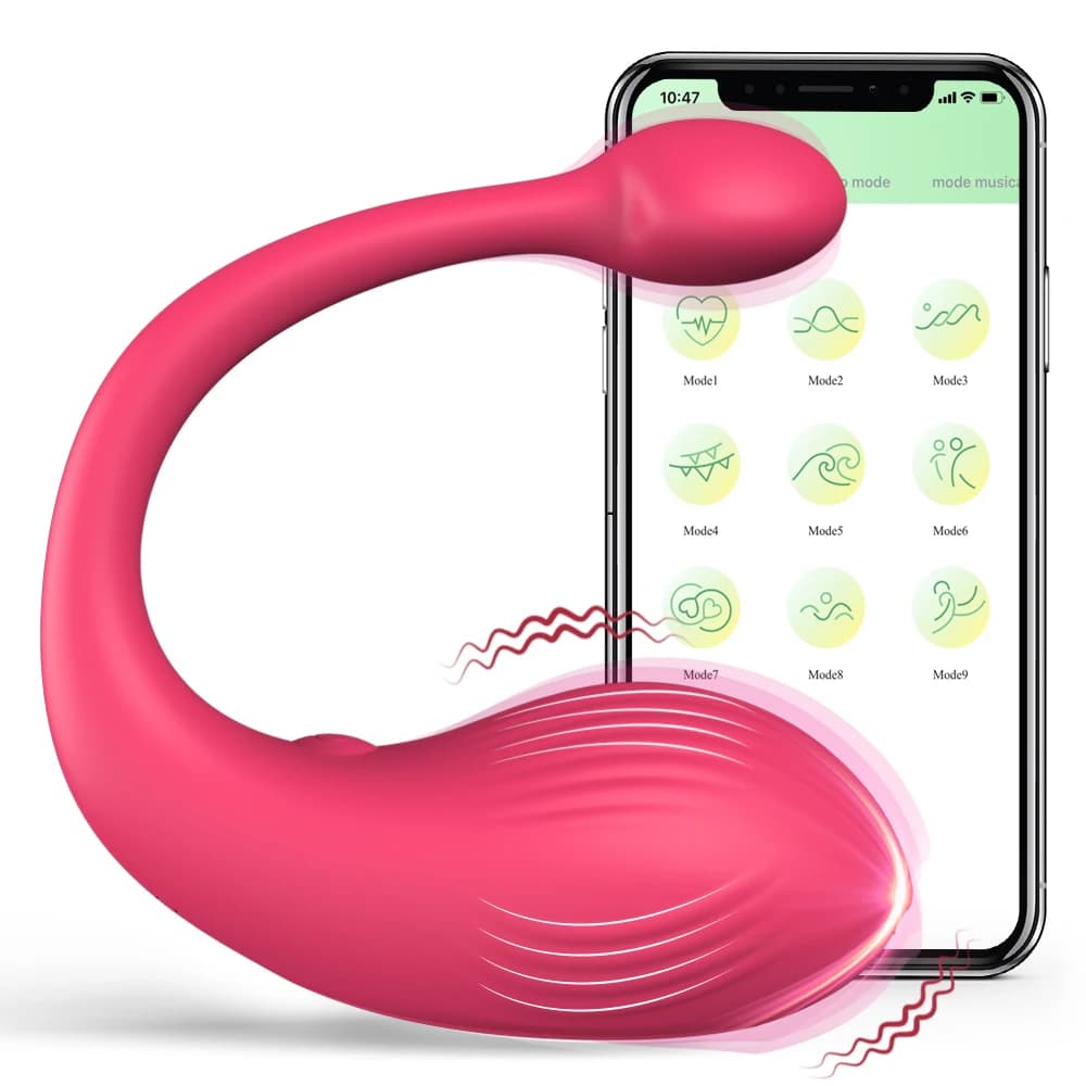 Mutandine femminili vibranti del vibratore del punto G vibrante a 9 frequenze APP Controllo remoto Indossare uova vibranti Giocattoli adulti del sesso per le donne 18+