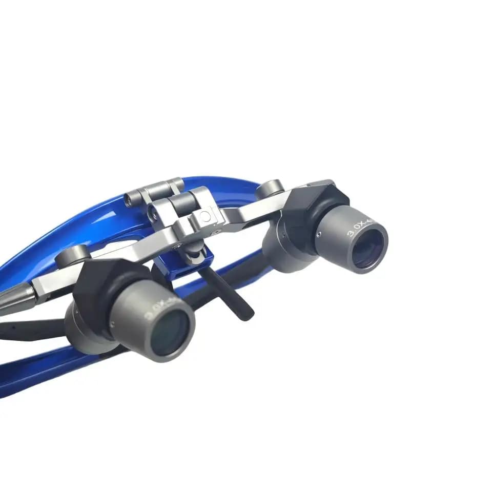 Occhiali Ingrandenti Ergonomici per Operazioni Dentali 45 ° Occhiali Binoculari Ingrandenti per Odontoiatria 3X 4X 5X 6X, Attrezzatura Clinica