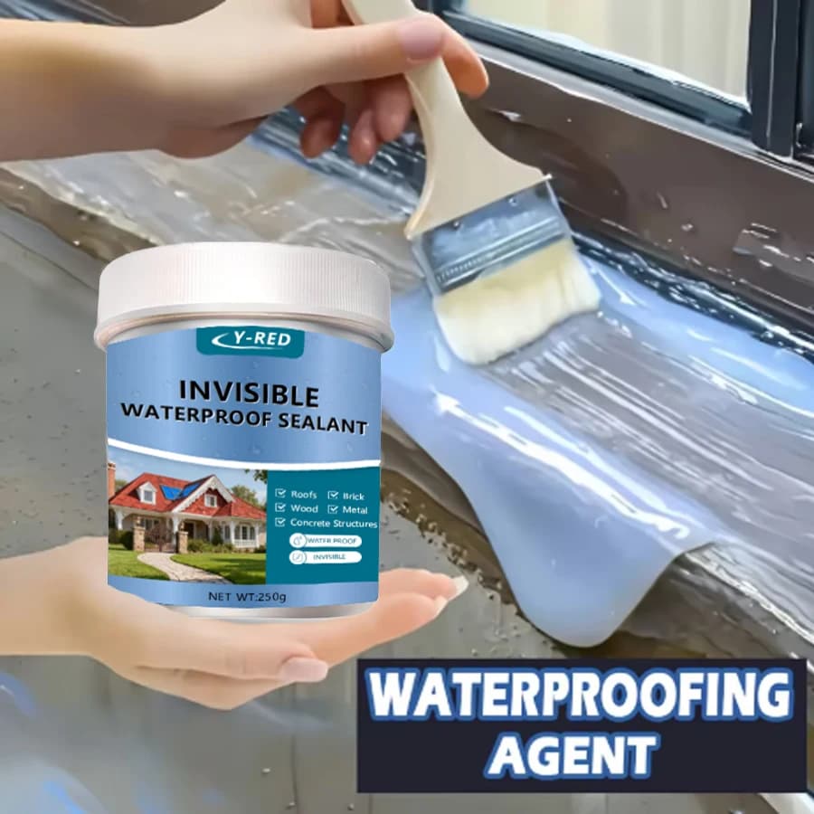 Sigillante Impermeabile Trasparente 50g-450g, Rivestimento Anti-Perdita per Tetti, Bagno, Pareti, Piastrelle, Mattoni, Legno, Metallo