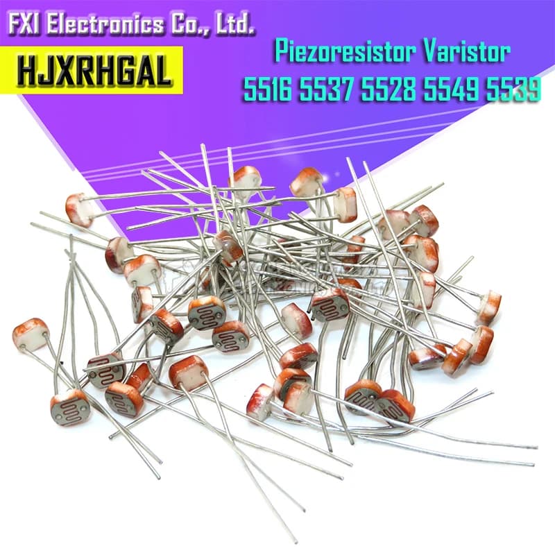 20PCS LDR Photo Light-sensitive resistance Photoelectric resistance 5528 GL5528 5537 5506 5516 5539 5549 For Arduino GL5506