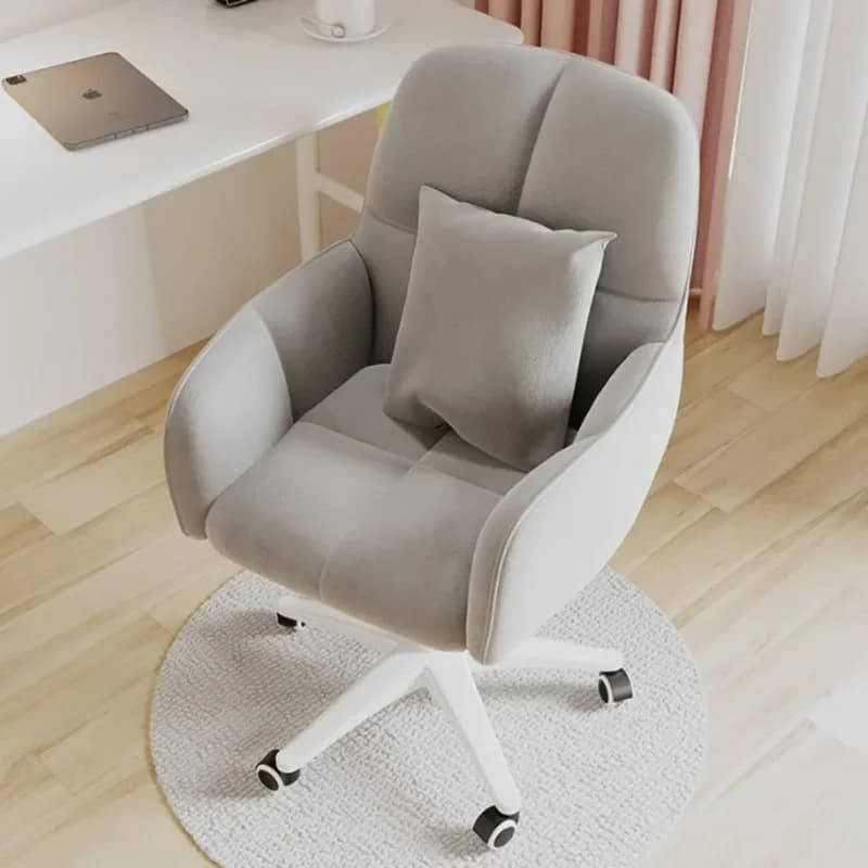 ZAdvanced Sedia Sgabello Ufficio Mobili da gioco ergonomici Chaise di lusso Design Ruote Comodo letto portatile girevole bianco rilassanteZ