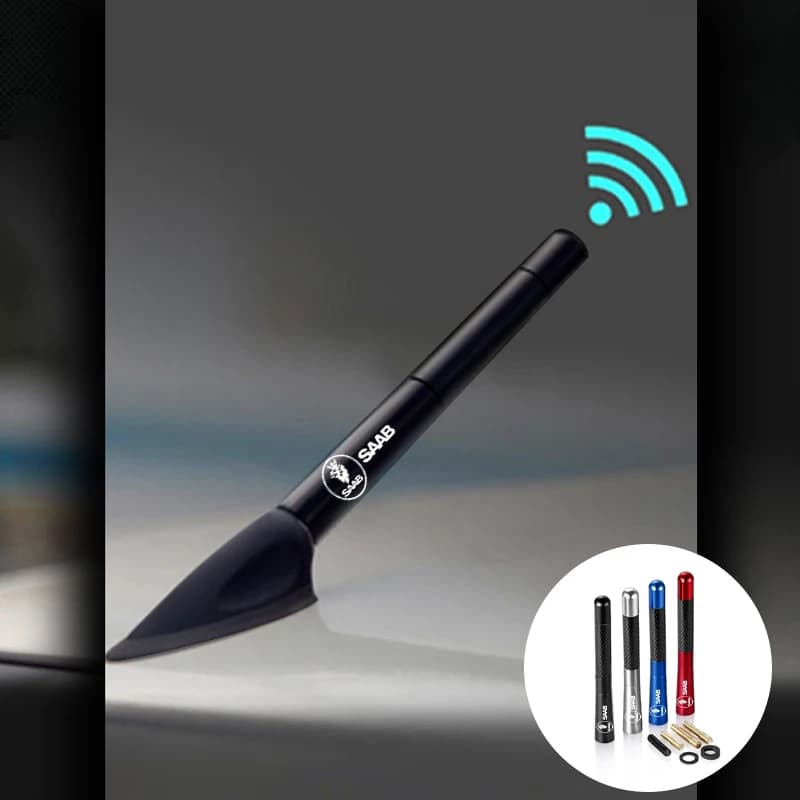12 CENTIMETRI In Fibra di Carbonio Auto Tetto Antenna Radio Strumento Accessori Per SAAB Scania 93 95 9000 900 9-4X 9-7X 9-2X 9-X 600 99 97 Monster GT