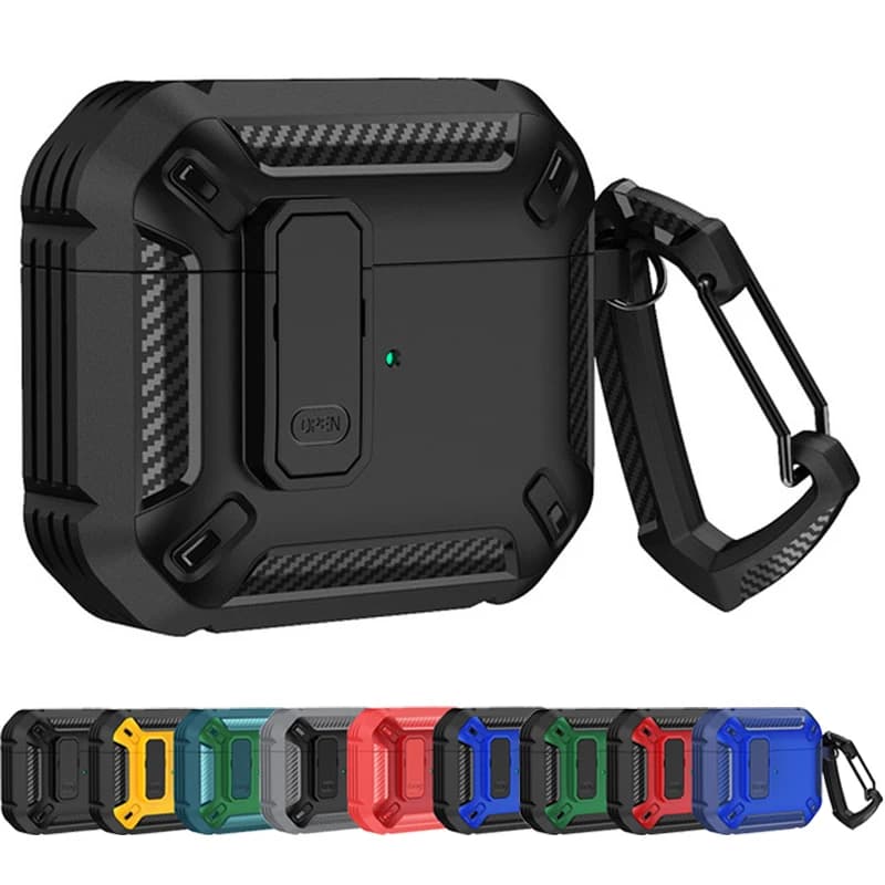 Custodia per auricolari interruttore TPU + PC di lusso per Apple Airpods Pro 2 1 copertura antiurto Air pod 3 2 1 custodia accessori con portachiavi