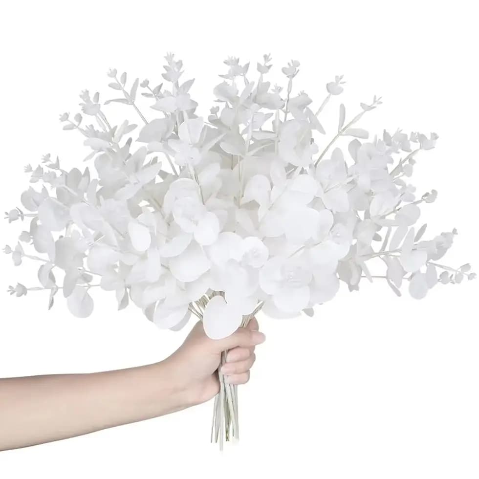 4 forks of cash leaves artificial plants wedding wedding bouquet vase for home outdoor indoor garden dining table gift box DIY Decor