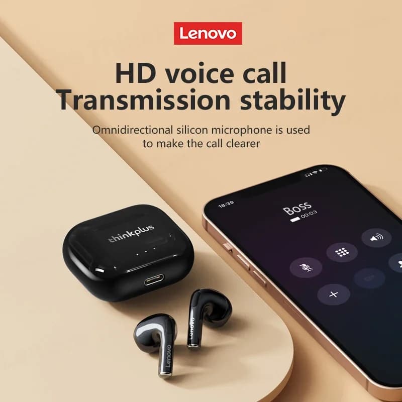 Lenovo LP40 Plus TWS Bluetooth V5.3 Wireless low latency sports earphone support for ACC/SBC Hd calls
