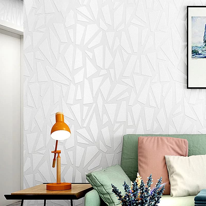 Carta da parati 3D in tinta unita High-end imitazione fango diatomea Carta da parati granulosa nordica Carta da parati non tessuta non autoadesiva Decorazione da parete