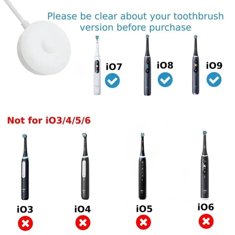 The best battery charger for adapter base charger for magnetic electric toothbrush Oral B IO series 9/8/7 spare 3768