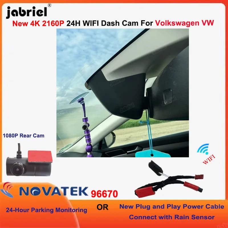 4K Wifi DVR for Volkswagen VW Passat B8 B7 B6 CC Caddy Tiguan II 2 mk2 Touran Atlas Golf Arteon Sharan Skoda Dash Cam Camera