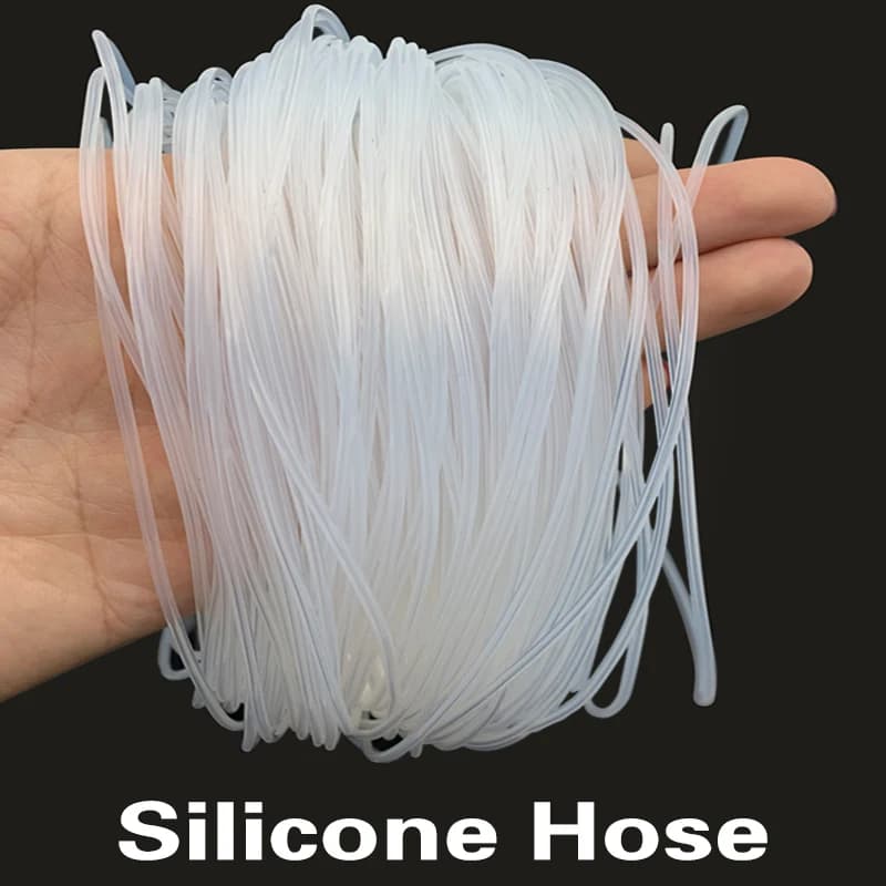 Tubo in silicone trasparente per uso alimentare 5/10M 0.3/0.5/0.8/1-4mm Tubo flessibile in gomma da giardino Acquario Tubo morbido Tubo in silicone