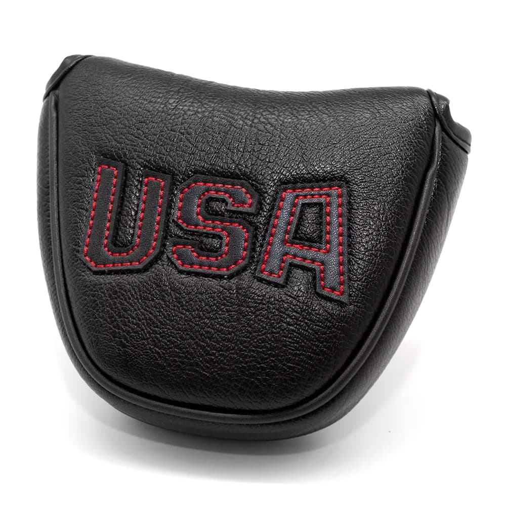 1 Pz Golf Putter Copricapo In Pelle Pu 13.5*11.5 cm Impermeabile Resistente All'usura Proteggere La Testa di Golf Peluche Fodera di Pelliccia Accessori Da Golf