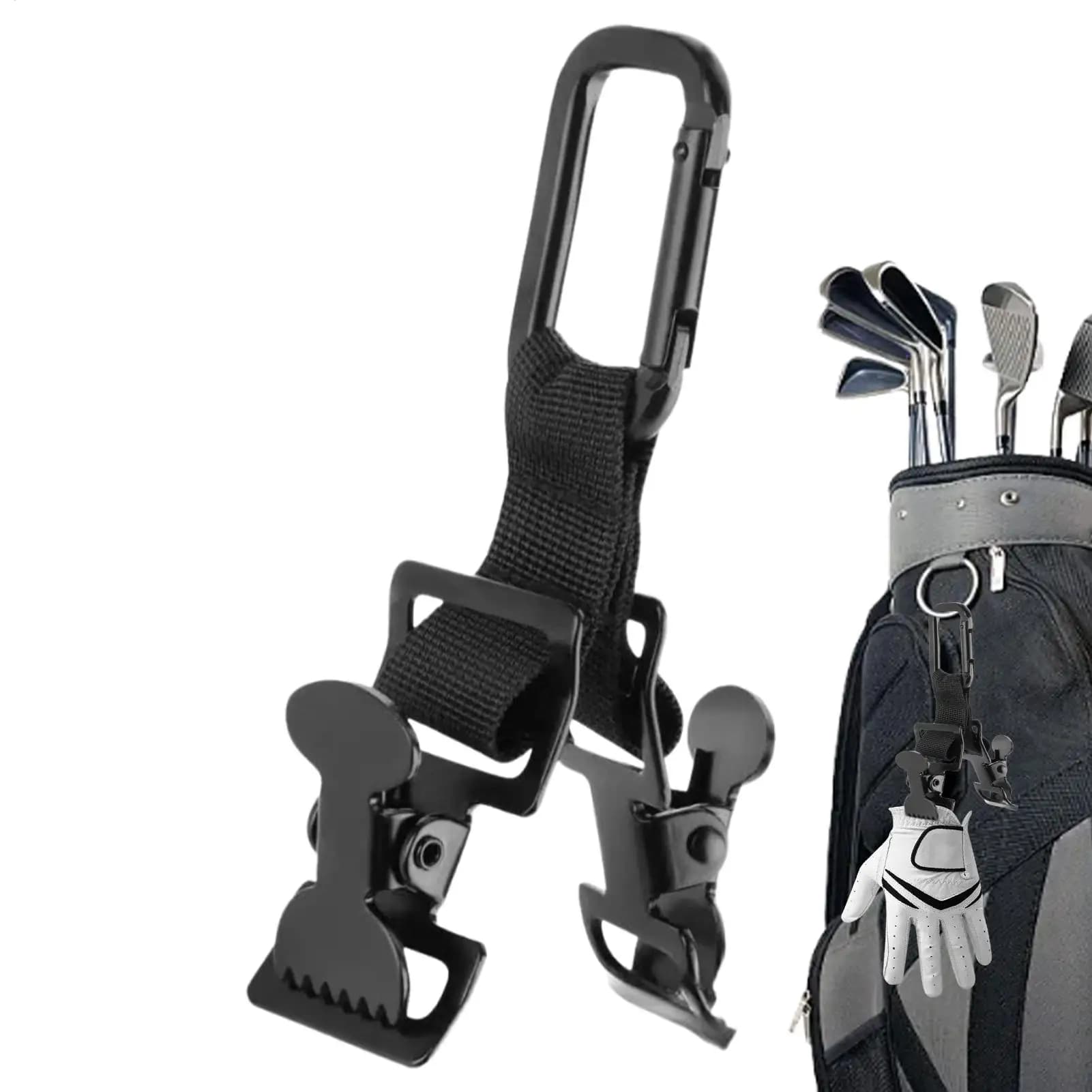 Clip per Guanto da Golf, Portaoggetti a Mordente Robusto, Clip di Sicurezza Portatile per Ciclismo, Palestra, Lavoro, Edilizia, Meccanici, Tecnici