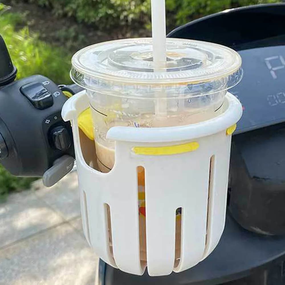 Portabicchieri per passeggino multicolore, manubrio stabile, installazione portabicchieri per moto, accessori in plastica, portabevande