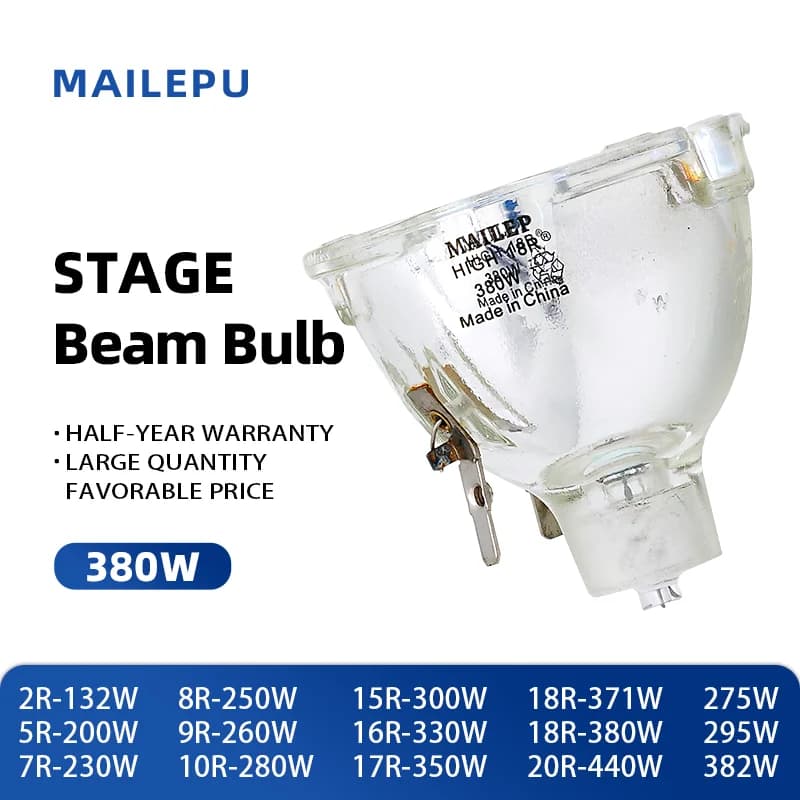 1PC 18R 380W Snlamp Moving Beam Light sostituzione della lampadina nuda per MSD Platinum Stage Lamp testa mobile Light Beam Spot per DJ Disco