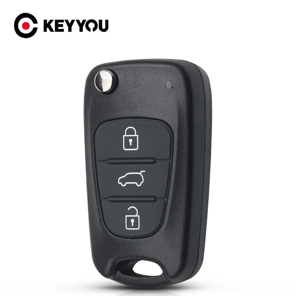 KEYYOU 1PCS Chiave A Distanza Dell'automobile Borsette Fob 3 Bottoni Caso Per Hyundai I20 I30 Ix20/30 Elantra Per Kia Ceed Picanto Chiave