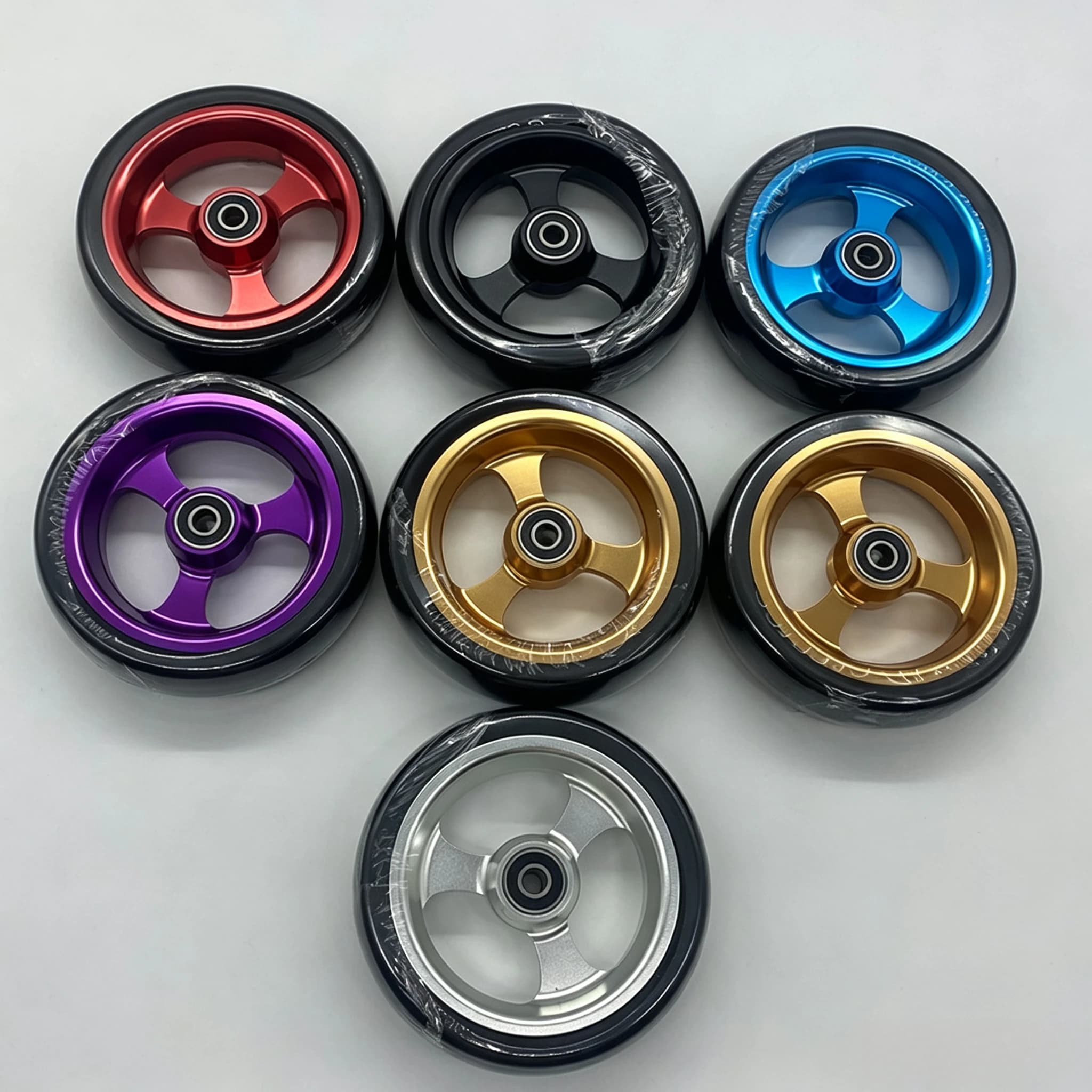4 Inch 5 Inch Aluminum Alloy Front Wheel Casters High Speed Wear Resistant Sports Wheelchair Replacement Accessories