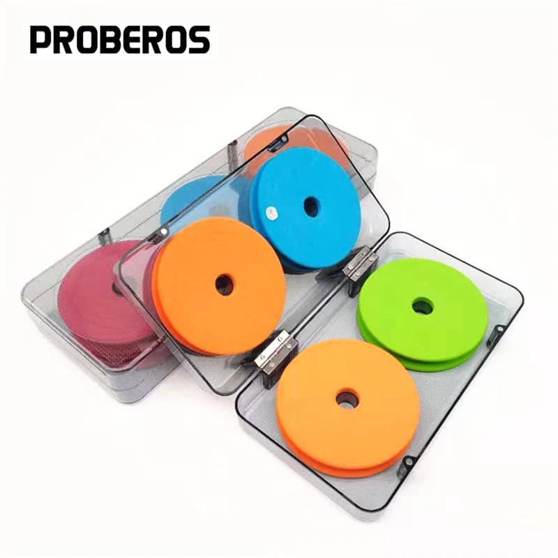 Bobine di stoccaggio per lenze da 10 cm in schiuma EVA per avvolgimento di lenze per attrezzi da pesca a mosca con scatola per accessori per organizer