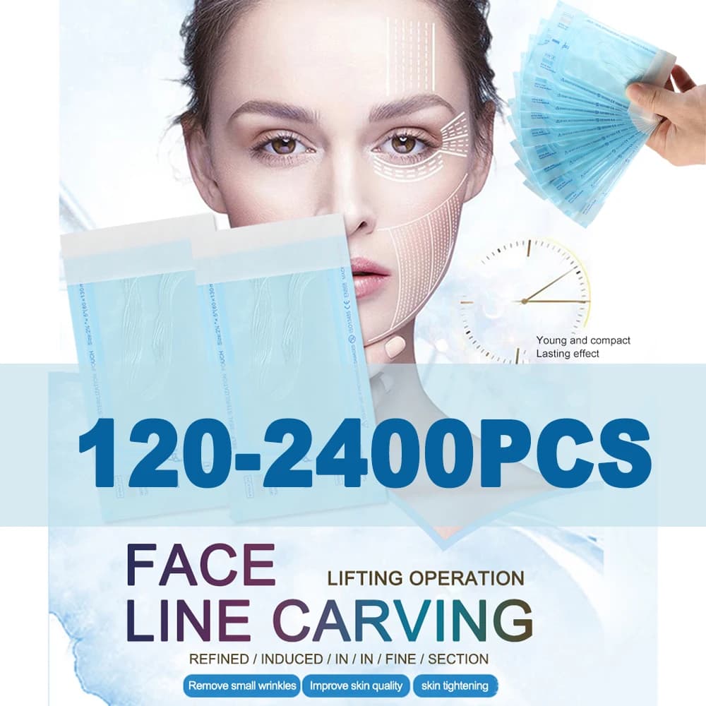 120-2400 pcs No Needle Gold Protein Line Absorbable Anti-wrinkle Face Filler Lift Raxing Thread Collagen Serum Face Anti-aging