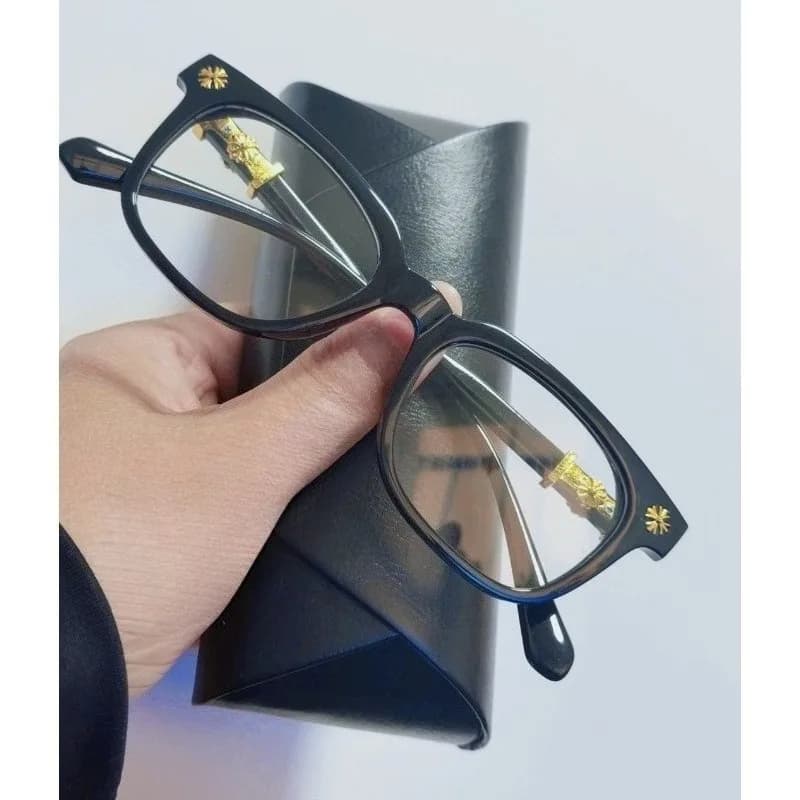 New 2026 Fashion Reading Glasses for Women, Simple Rectangular Frame, Resin Lenti, Gothic Glasses with Blue Light Protection