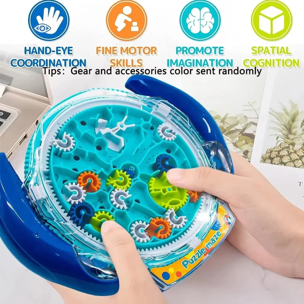 Puzzle creativo 3D Labirinto Magico Puzzle trasparente Cubo di velocità Palla rotolante Labirinto magico UFO Giocattoli per bambini Giocattoli antistress